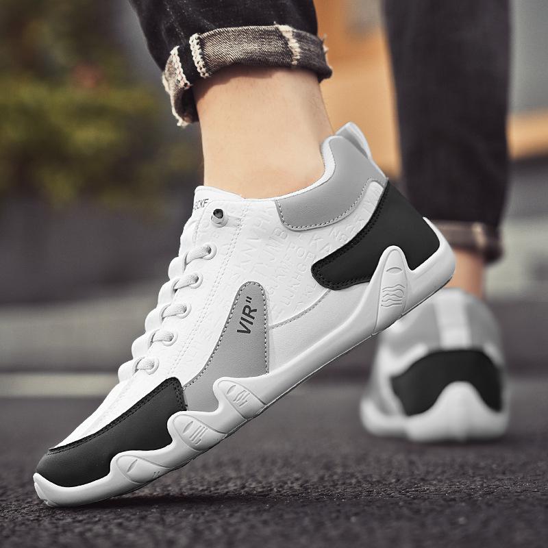 

Весенняя мужская обувь 2025 года, новая универсальная персонализированная обувь для ленивых, для спорта на открытом воздухе и отдыха, модная кожаная обувь с одной педалью 44