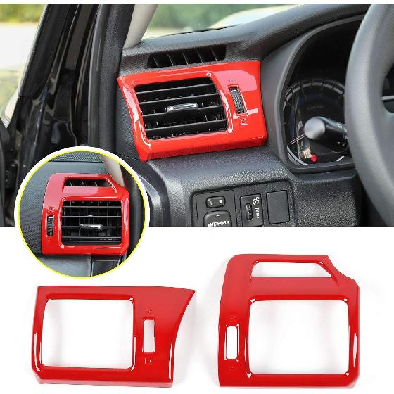 

JeCar Red Center Console Side AC Air Conditioning Vent Cover Trim for 2010-2023 Toyota 4Runner красный