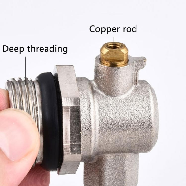 User Friendly Heating System Valves  with Temperature Resistance High Efficiency Radiator Valves for Long Term Use