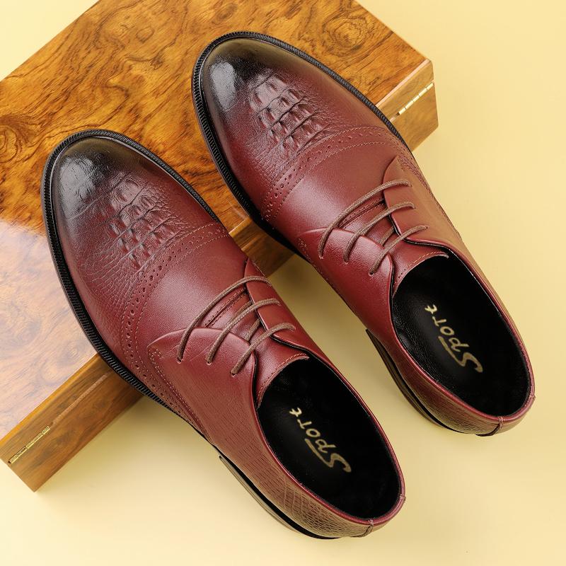 Unisex Lace Up Leather Shoes Dress Shoes Smart Casual Walking Office Commuting and Travel Everyday Formal Style Sizes 38-44