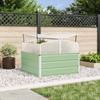 Planter Box Pastel Green 100 X 100 X 77 Cm Galvanized Steel