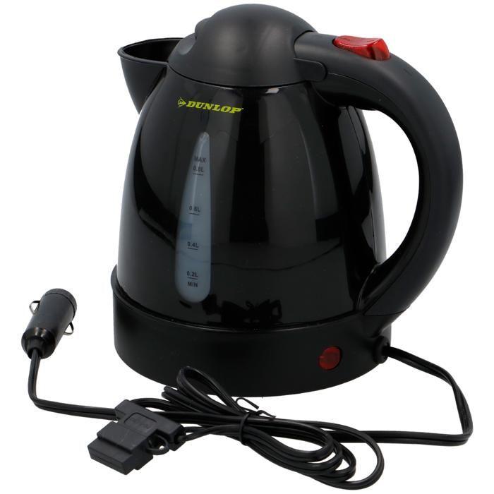 Bouilloire - DUNLOP - 250W - 24V - 0.8L - Allume-cigare pour camion