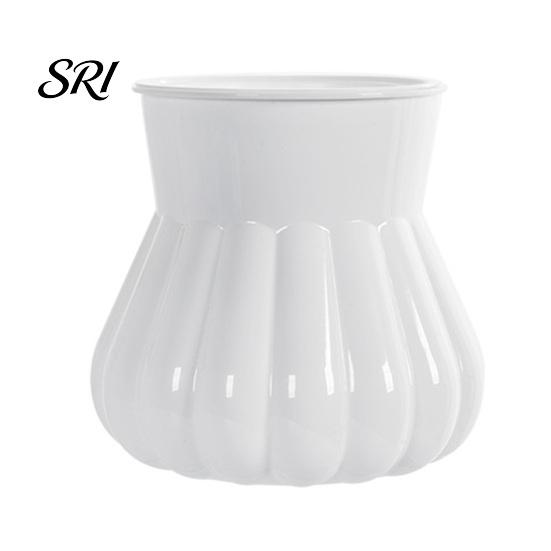 Lazy Gardener Flowerpot Self-watering with Self-absorbing Cotton Rope Creative Plastic Plant Pot Indoor Vertical Grain Glass Planter Inner Cup