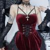 Dark Gothic Floor-Length Lace-Up Punk Skirt - Halloween Irregular Style