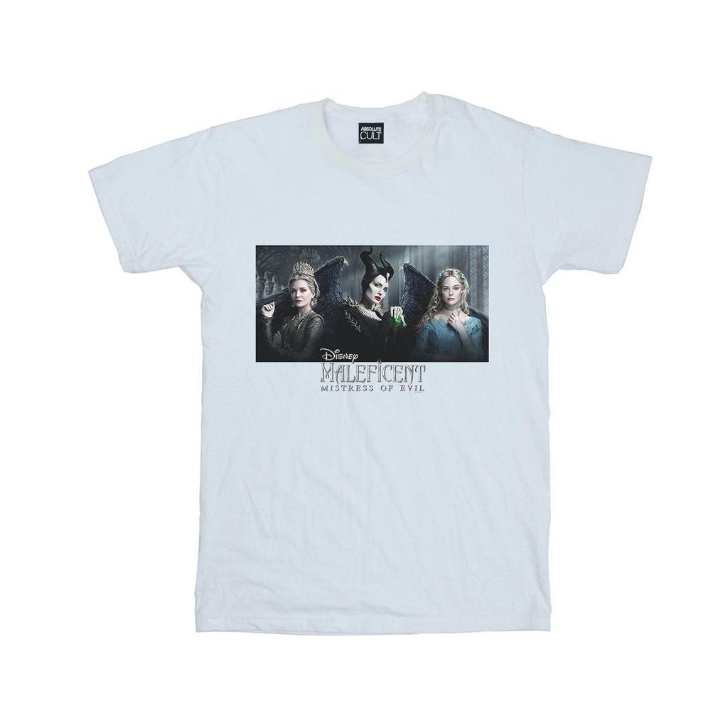 Disney Mens Maleficent Mistress Of Evil Character Poster T-Shirt