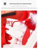 2025 Winter New Arrivals: Girls' Versatile Red Casual Sports Shoes for Middle and Big Kids