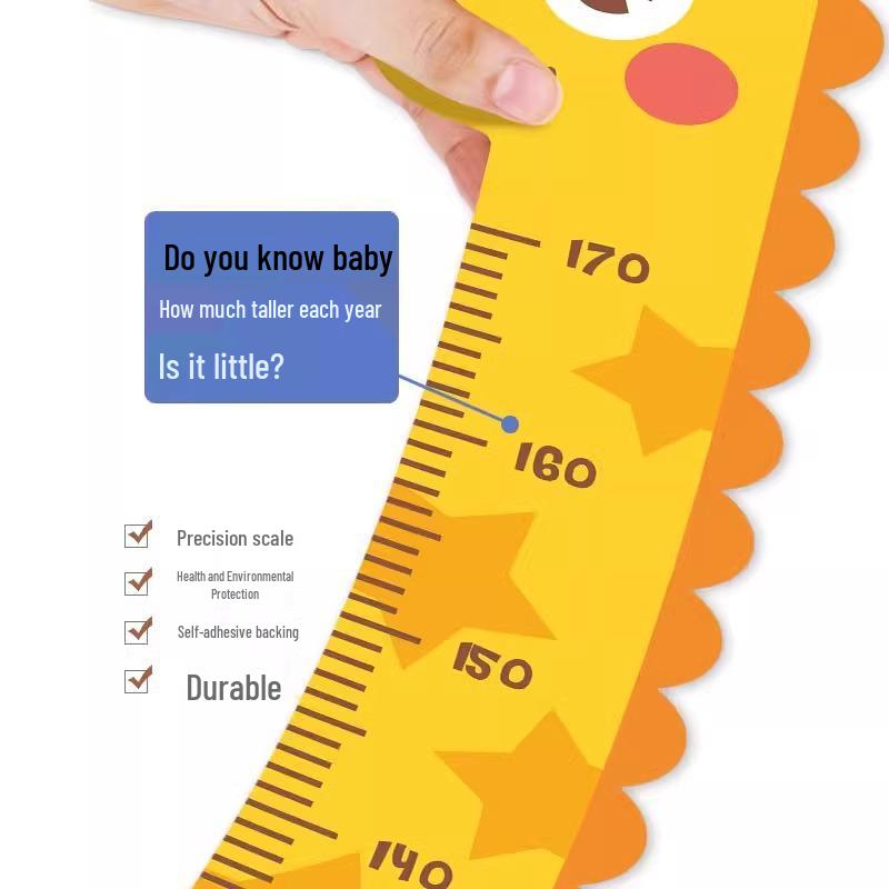 Children's Removable Cartoon Height Wall Sticker Ruler