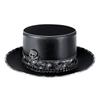 Neuer Trendiger Pestdoktorhut Leder Steampunk Zylinder für Halloween Kostüm Erwachsene Requisiten Cosplay Zubehör Nachtclub Party Geschenk