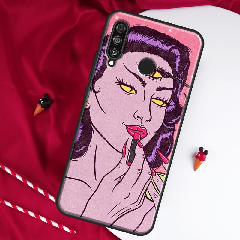 Hippie Grunge Art For Huawei Nova 10 SE 9 5T 12s 12i 11i Y91 Y90 Y60 Y70 Y72 Y61 P20 P30 P40 Lite P60 Pro Case