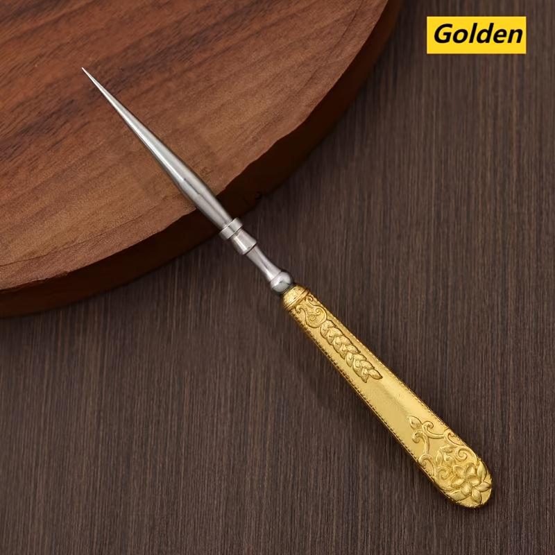 1PC Retro Style Portable Sewing Cone | Hand Punching Cone, Leather Tool Drilling Needle, DIY Mending Tools, Sewing Repair Tools