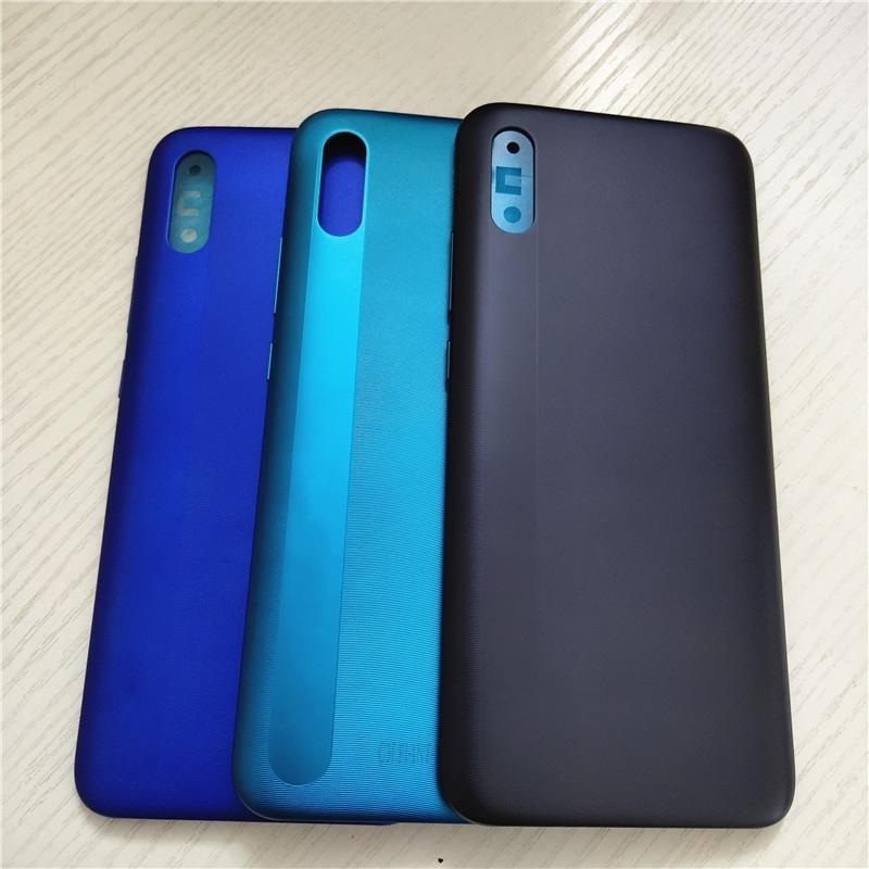 

New For Xiaomi Redmi 9A Back Housing Cover Rear Door With Power Volume Buttons Replacement For Redmi 9A Battery Cover чорний