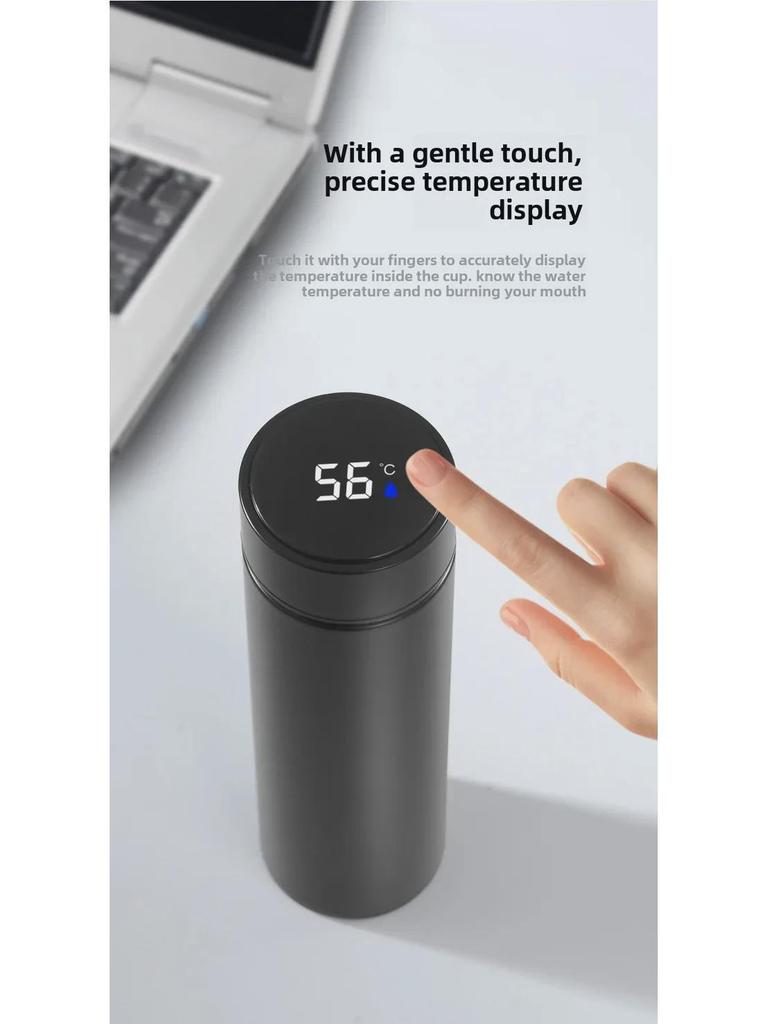 Engraved Stainless Steel Smart Thermos Cup - Perfect for Business Gifts and Event Openings.