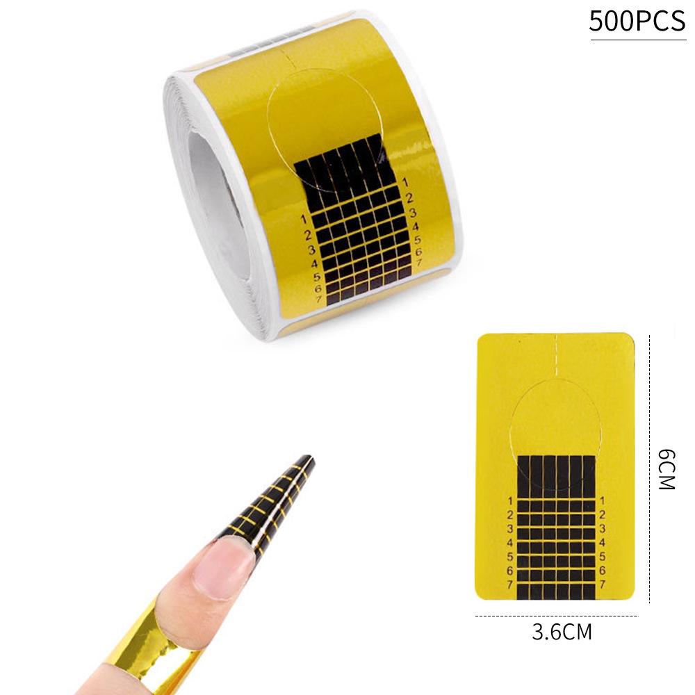 100 Cross-border Exclusive French Nail Extension Forms - Horseshoe & Rectangular Designs