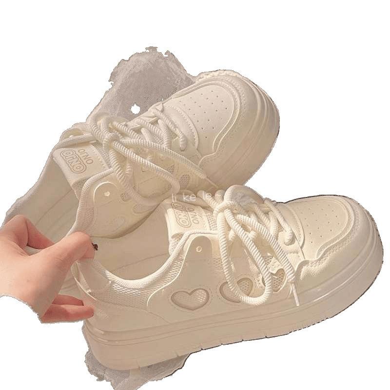 Summer Women's Shoes Breathable Little White Shoes Mesh Mesh Shoes 2025 Popular with Skirts Shoes Versatile Platform Sports Board Shoes