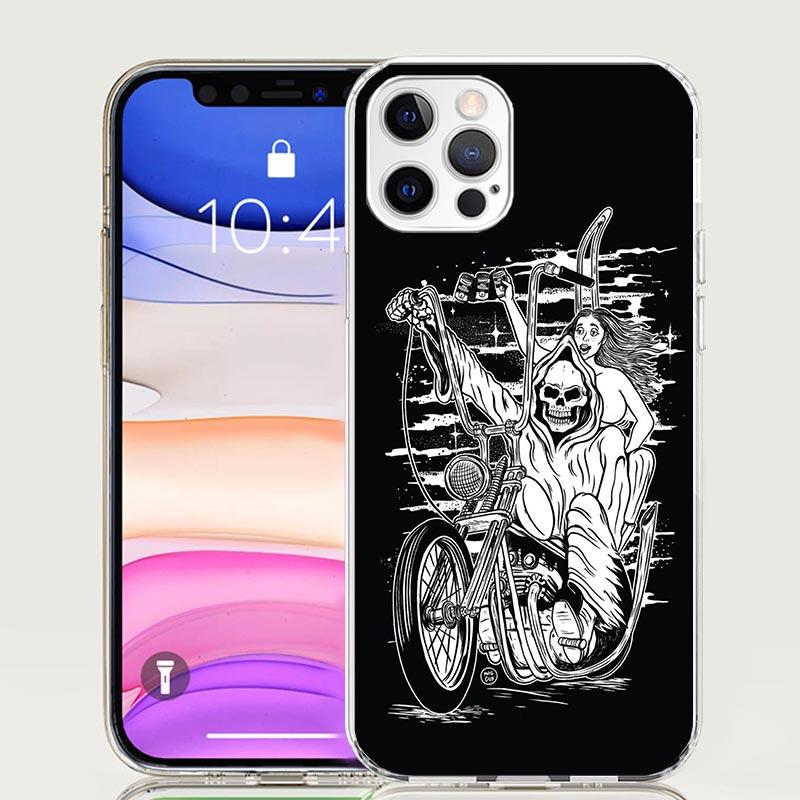 Motorcycle Gear Phone Case For Iphone 11 12 13 Mini 14 15 Plus 17 Air 16 Pro Max 16E 7 8 SE Art Customized Coque Capa 11 12 13 M