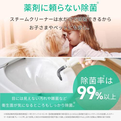 Iris Ohyama Steam Cleaner Handy Type STM-305R-C Ivory Kitchen Cleaning Disinfecting Cleaning Year-end Cleaning Deodorizing Lightweight