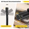 Kabelloser Elektrischer BBQ-Grillreiniger Bürste 180° Drehbar Edelstahlborsten mit Handschuhen Outdoor BBQ Reinigungsbürste für Grills