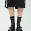 MARGESHERWOOD METAL STRIPE SOCKS_black stripe