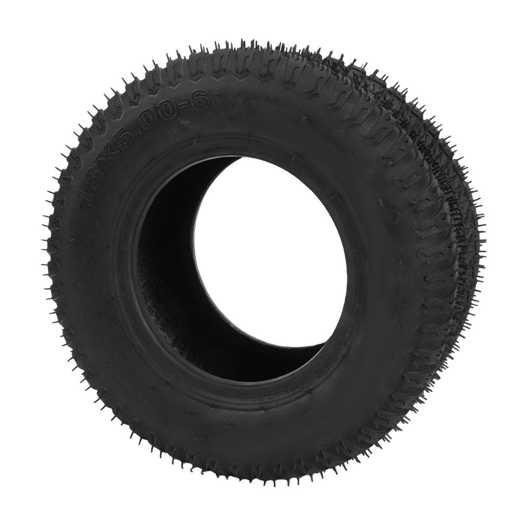 13x5.00 6 Lawn Mower Tire Non Slip 6 Inch Tread Pattern Design Tubeless Tiller Tractor Tire for Snow Blower Thrower Go