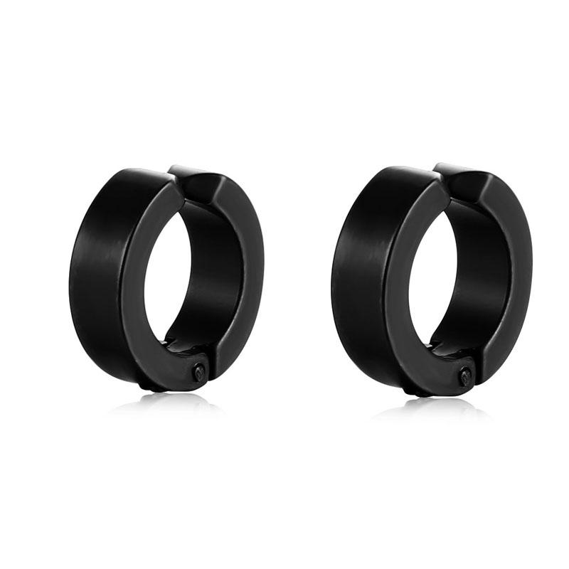 Punk Blue Cartilage Ear Clip Set 1Pair, Stainless Steel Anime Themed No Hole Earrings For Cosplay Costume Accessories