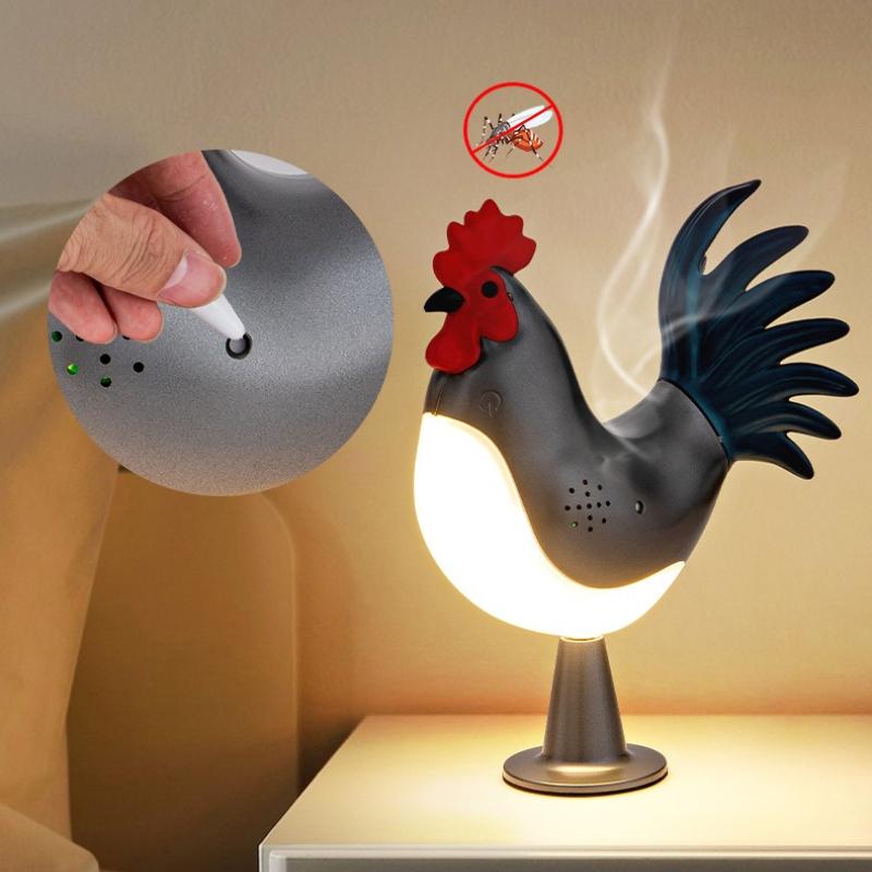 1Pc Basic Bedside Creative USB Charging Rooster Ornament Decorative Night Light Aromatherapy Creative Gift Desk Lamp