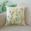 45X45Cm Flower Throw Pillow Cover Plant Embroidered Stamping Waist Cushion Cover Decor Home Decorative Pillowcase New