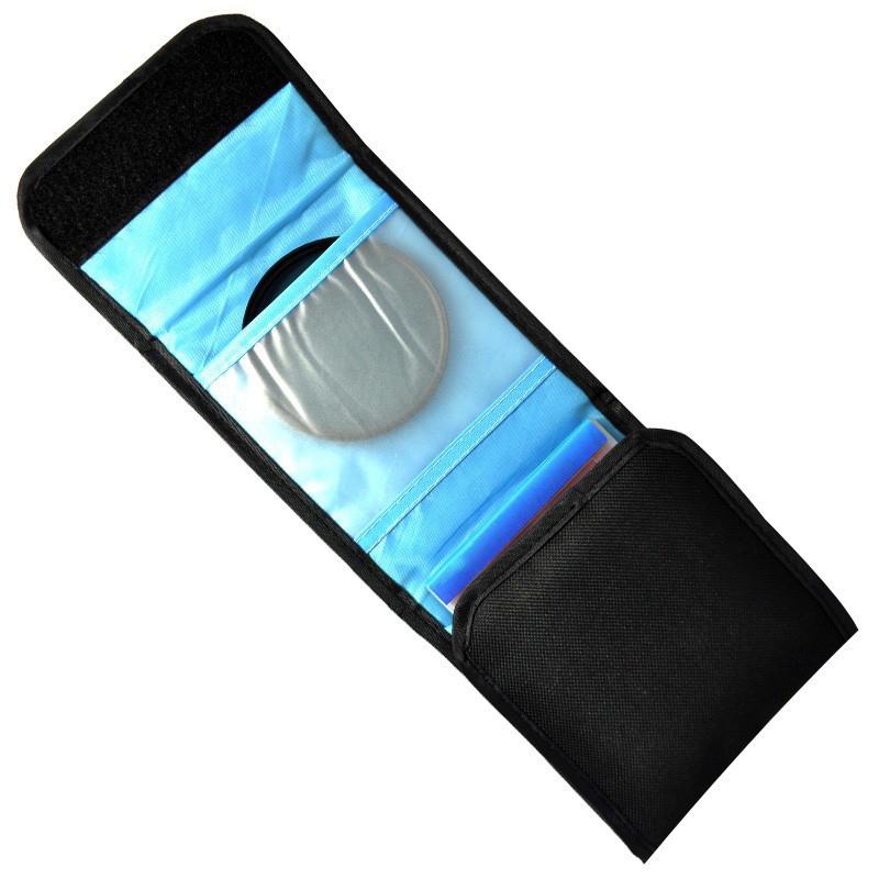 1Pc SLR Camera Lens Filter Storage Bag Foldable Pouch UV CPL ND Filter Wallet Lens Adapter Ring Case