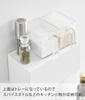 Yamazaki Jitsugyo Paper Towel Dispenser with Magnetic Tray, White, Approximately W26 X D13.7 X H13.6cm (Lid Open Approximately H26.3cm) Tower Paper