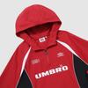 Umbro Hbl Sporty Casual Hooded Anorak Red (Uq123Cwt21) (B Type)