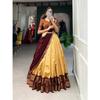 Indian Designer Kanjivaram Lehenga Dupatta Set Wedding Wear Lehenga Choli Dress