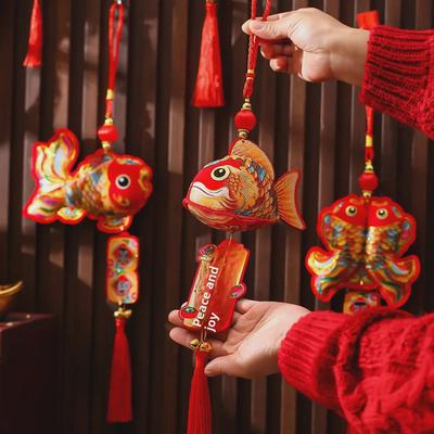 Year of the Snake 2025 Spring Festival Fu Character Ornaments - Festive New Year Decoration Supplies