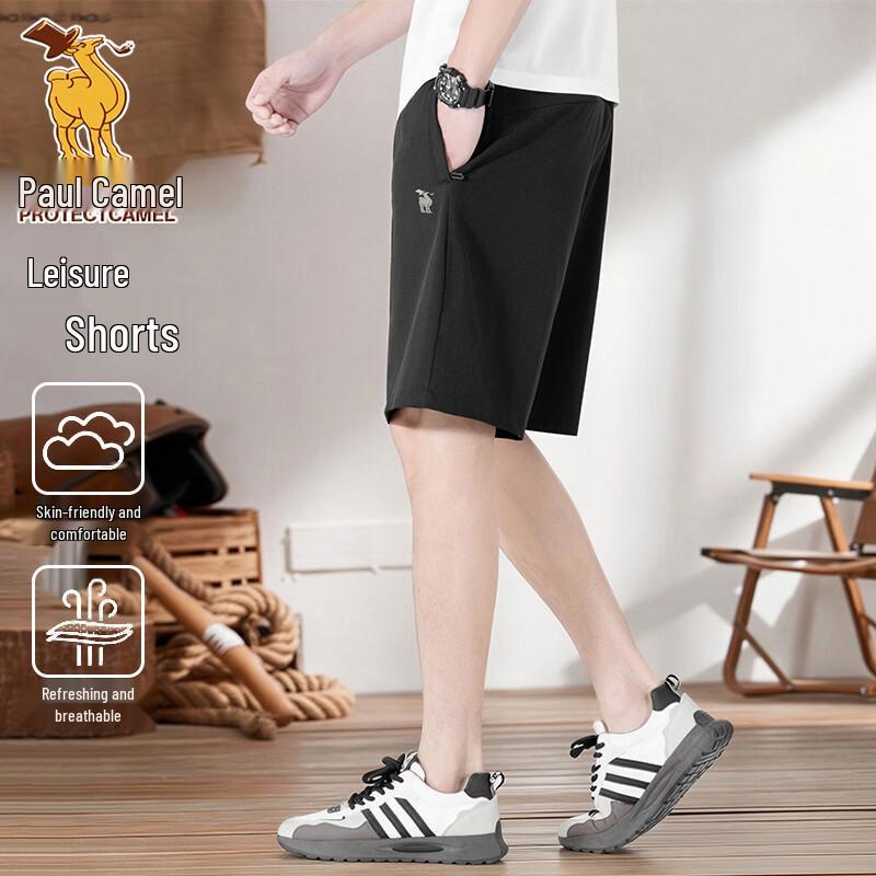 Paul Camel Men's Summer Breathable Quick-Dry Casual Shorts