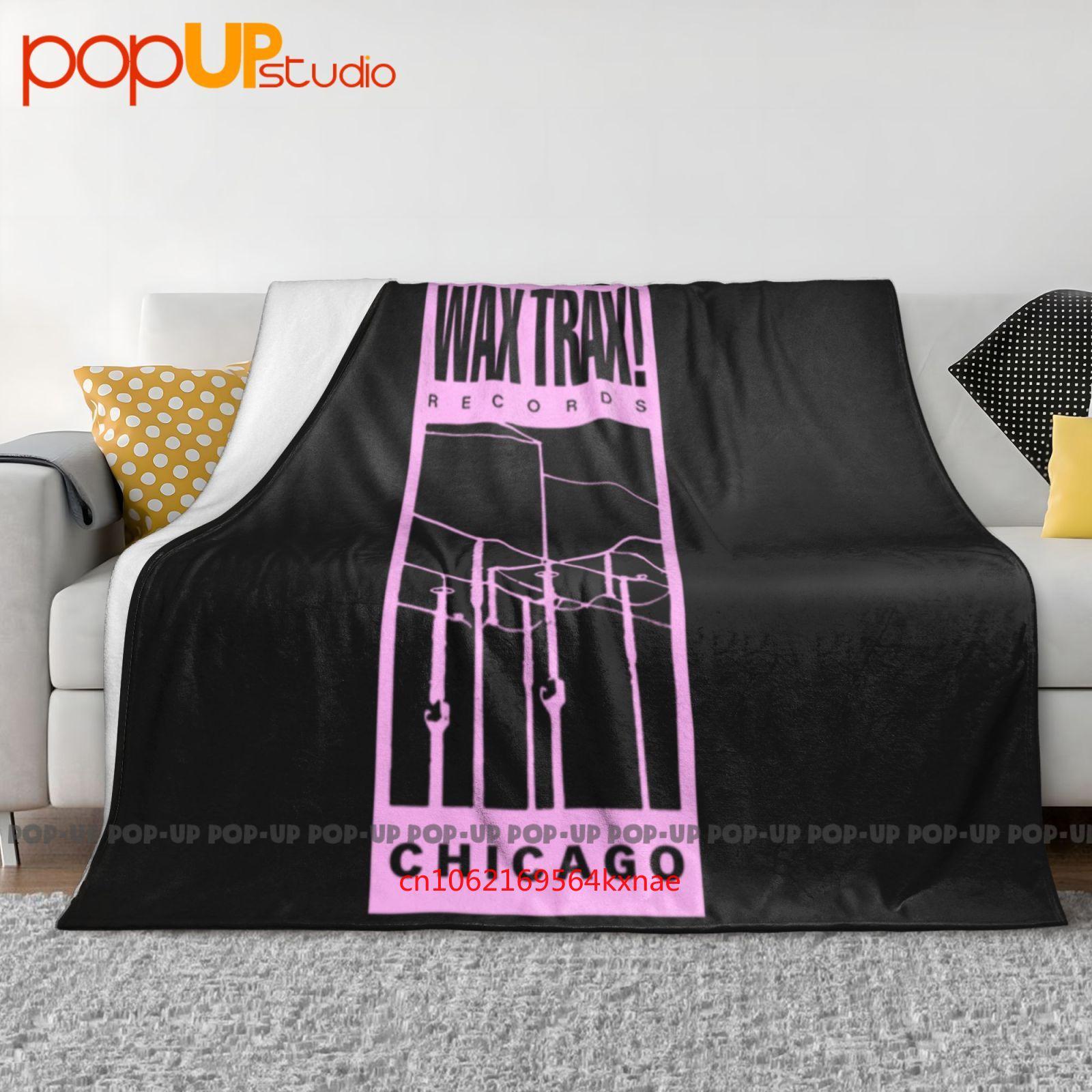 Wax Trax Wire Logo Ultra-Soft Blanket Quilt Winter Sofa Cover Bed Covers 30x40in