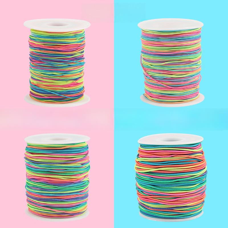 Multicolor 1.0-1.5mm DIY Elastic Thread for Handicrafts and Buddhist Beads