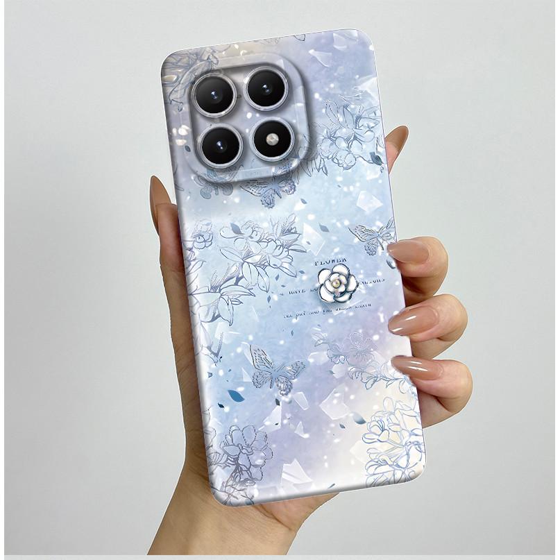 New For Xiaomi 15T Pro 15TPro Xiaomi15TPro Phone Case Aesthetic Pretty Butterfly Flowers Soft Silicone Shockproof Back Cover