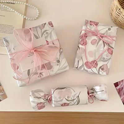 10 Sheets Floral Wrapping Paper Wedding Kitten Pattern Elegant Box Filling Paper Gift Wrapping Multiple Options Available