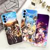 Megumin Anime K-KonoSubaS Phone Case For Samsung S24,S25,S30,S23,S21,S22,S20,S10,5G,FE,lite,PIus,Ultra Clear Transparent Cover