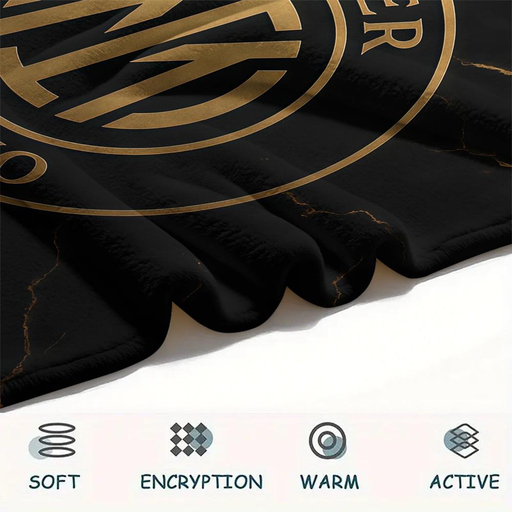 Football Club Internazionale Milano2 Flannel Blanket, High quality Comfortable for All Seasons, Home Decor, Warmth and Comfort