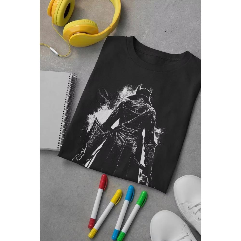 Bloodborne Gaming Graphic Printed T-Shirt Soulsborne The Hunter Videogame Short Sleeve Summer Casual Men Women Plus Size T Shirt