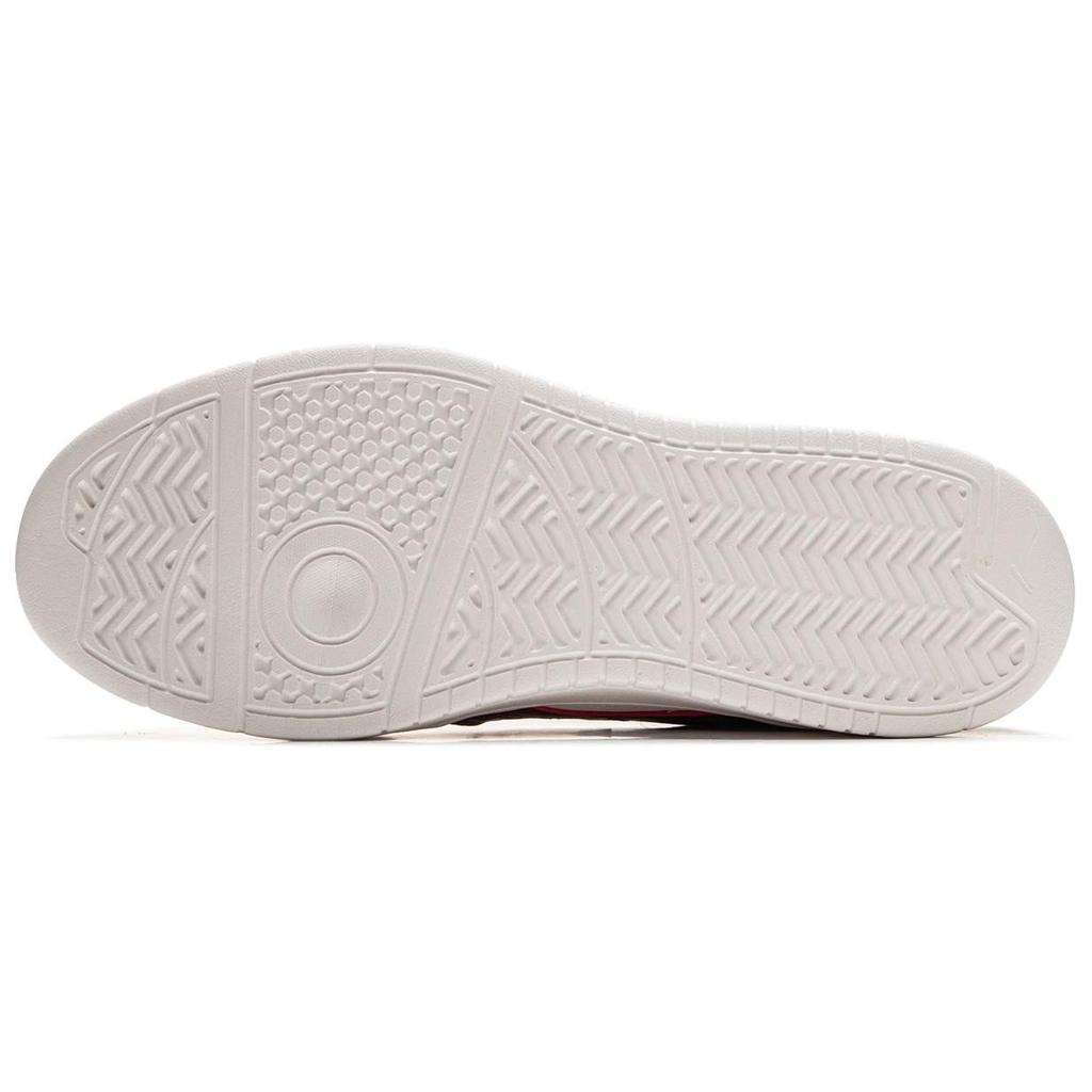 Li Ning Sycee Slip Resistant Cushioning Abrasion Resistant Low top Skateboard Shoes Men's White Red AGCU515-2