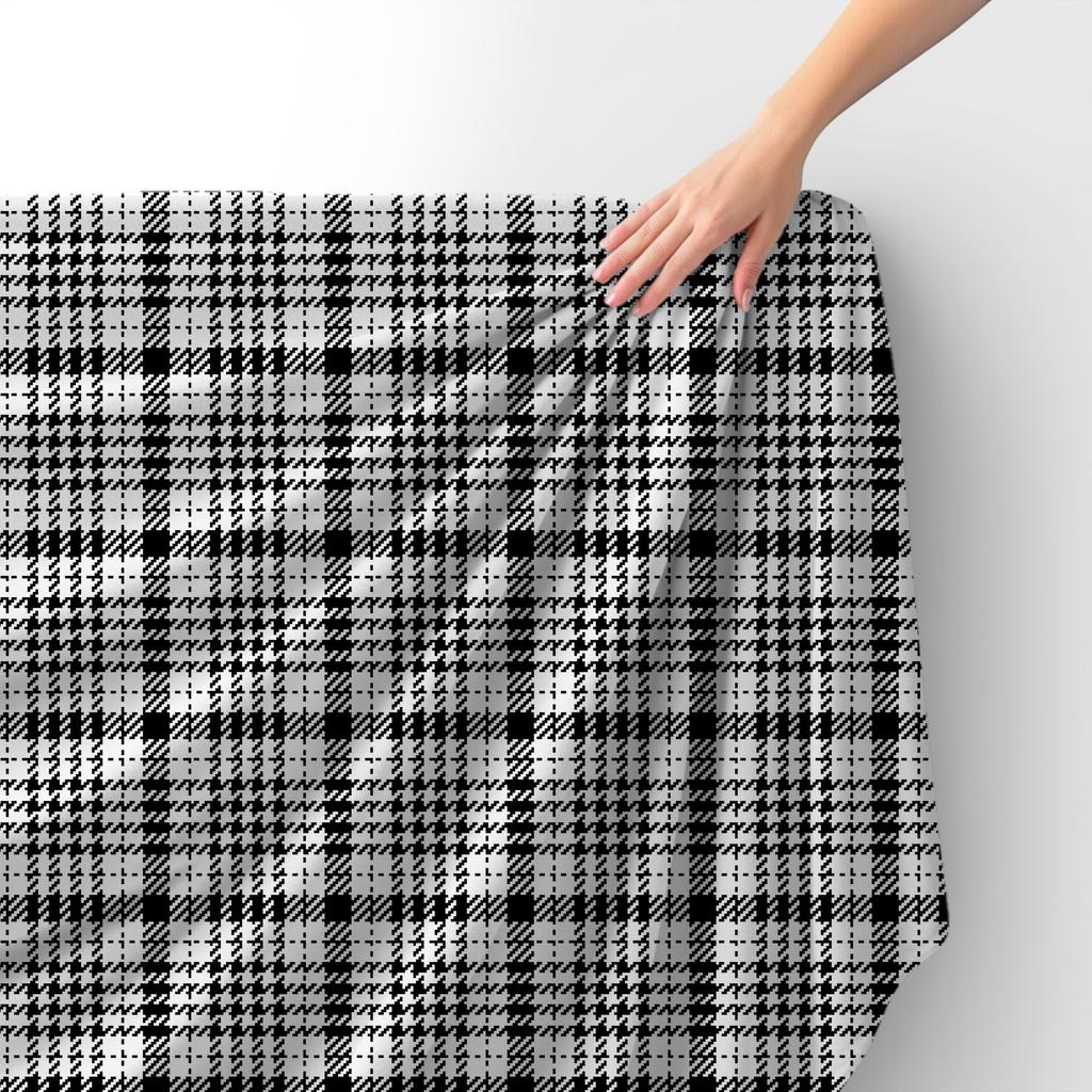 Royal Samt Stoff Polyester Zum Nähen - Motiv Kariert 42