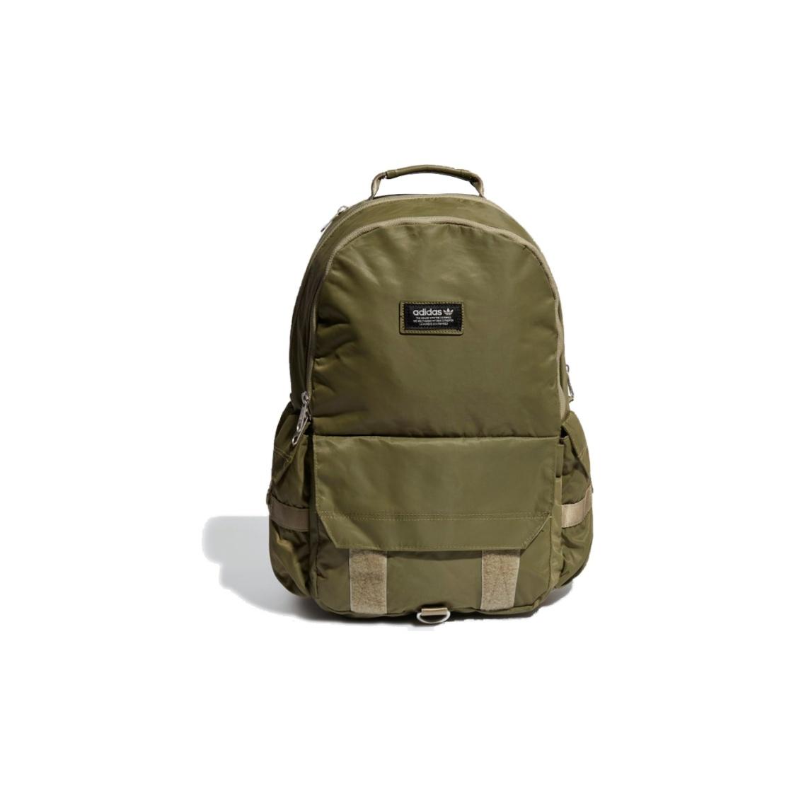 Adidas Originals Nylon Backpack Regular Unisex Green One Size зелёный