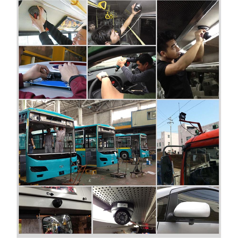 4 Pin 12V-24V CCD Side View Camera IR LED for Truck Bus Van Parking System