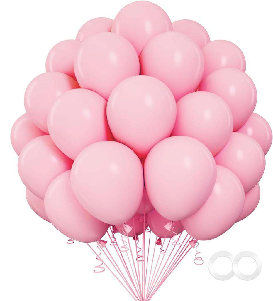 100pcs 12Inch Black Pink Gold Blue Latex Balloons Matte Balloon for Party Birthday Baby Shower Wedding Holiday Decoration