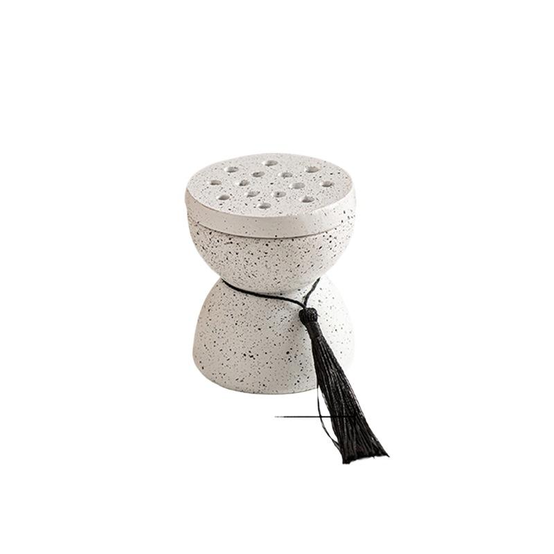 

Ручная курильница для благовоний из смолы с бахромой на талии, угольная шарообразная аромалампа, настольное украшение