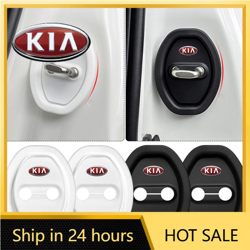 2026 Hot Car Sticker 4Pcs Silicone Car Door Lock Protector Cover Auto Accessory For KIA Sportage Ceed Rio 3 Picanto Sorento Opti