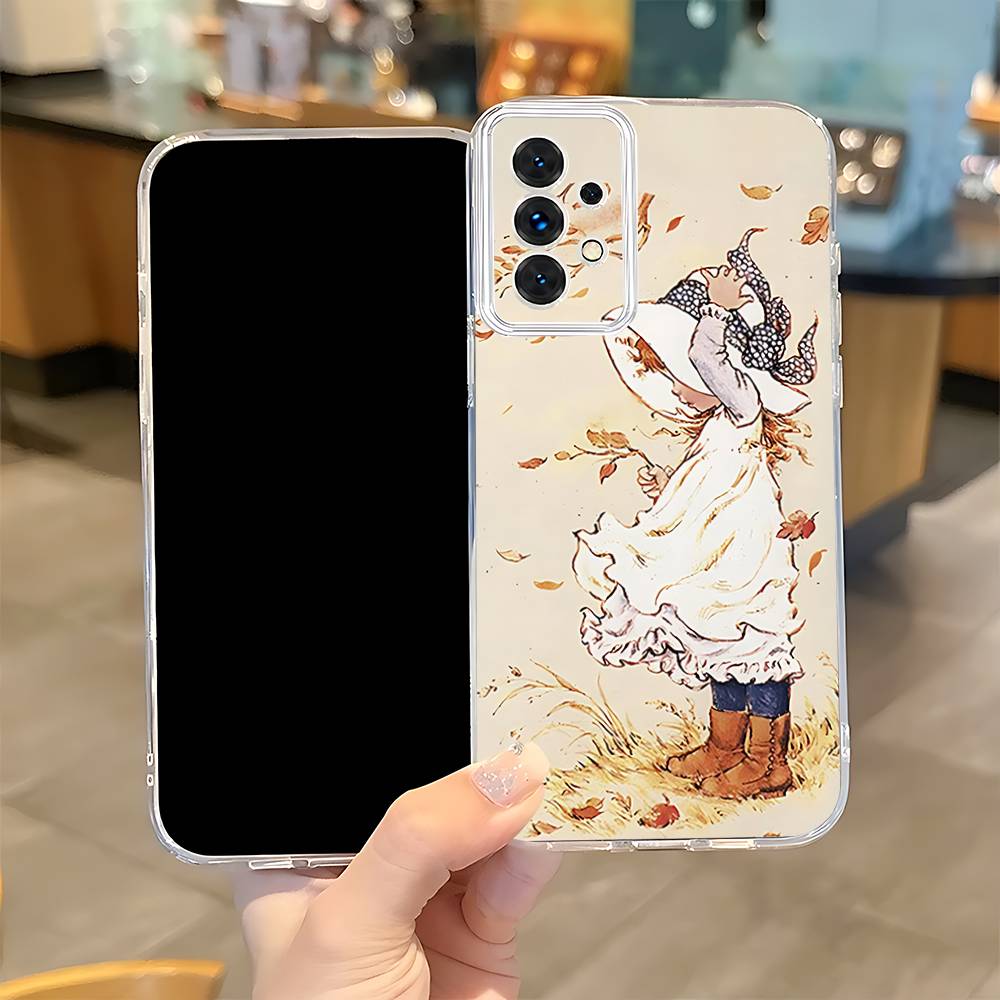 

S-Sarah K-Kay Pattern Clear Phone case suitable for Samsung S30,S25,S24,S23,S21,S22,S20,S10,5G,FE,lite,PIus,Ultra Transparent SamsungS20plus5G