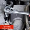 1/4 3/8 Inch Ratchet Wrench 24 Tooth Drive Ratchet Socket Wrench Tool Multi-funtion DIY Hand Tool Ratchet Handle Wrench