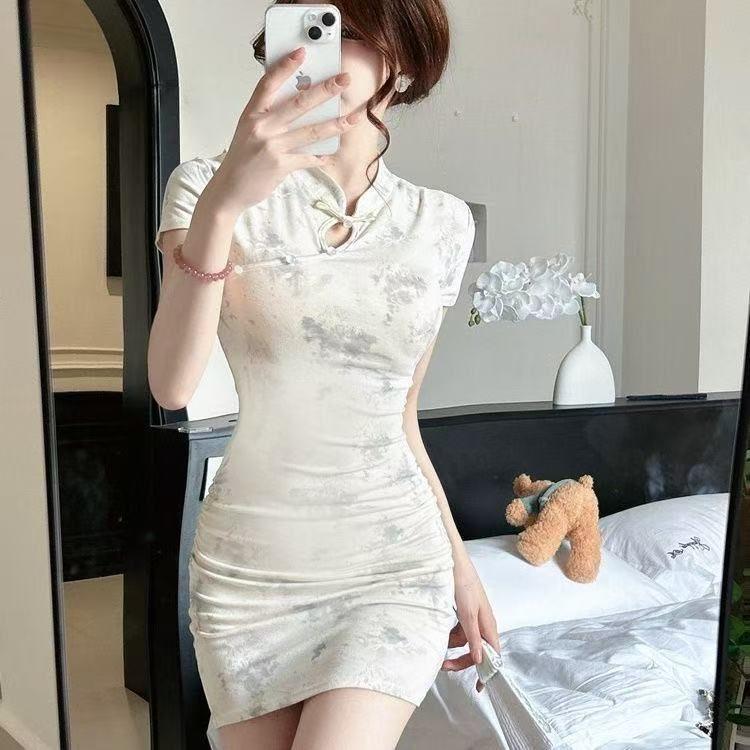 2025 Summer Chinese-Style Bodycon Qipao Dress