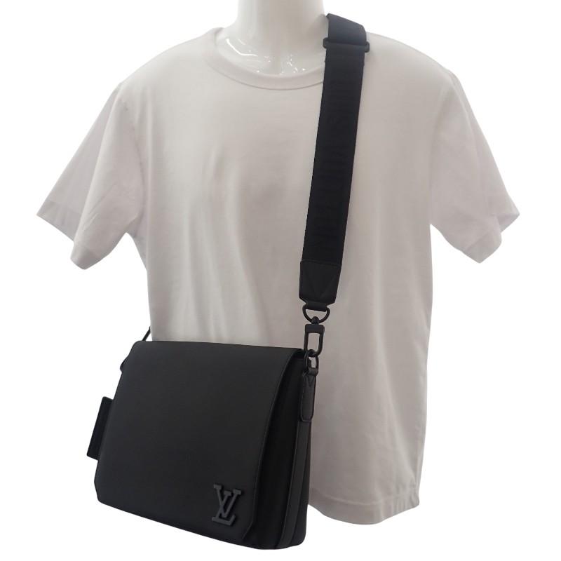 Louis Vuitton M57080 Taška přes rameno černá telecí kůže pánská